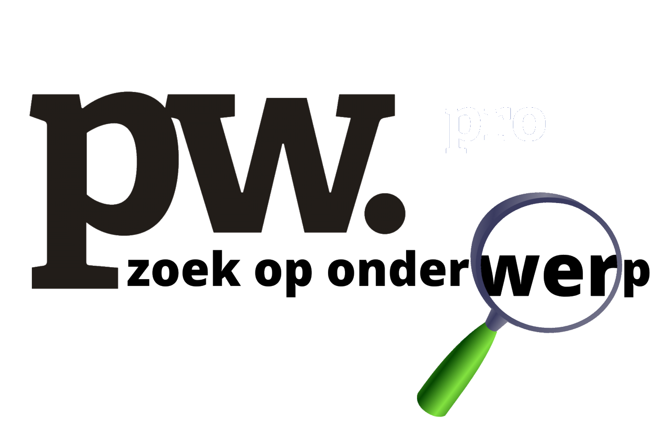 PW pro - zoek op onderwerp