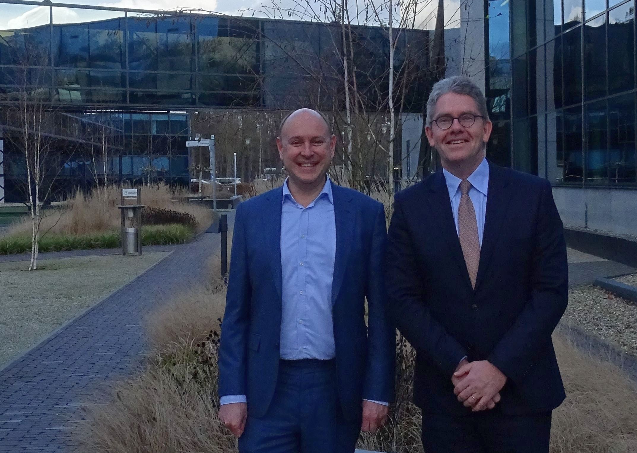 Michiel Delfos (Achmea) en Fred Paling (UWV) |
Foto: Marloes Oldenhof