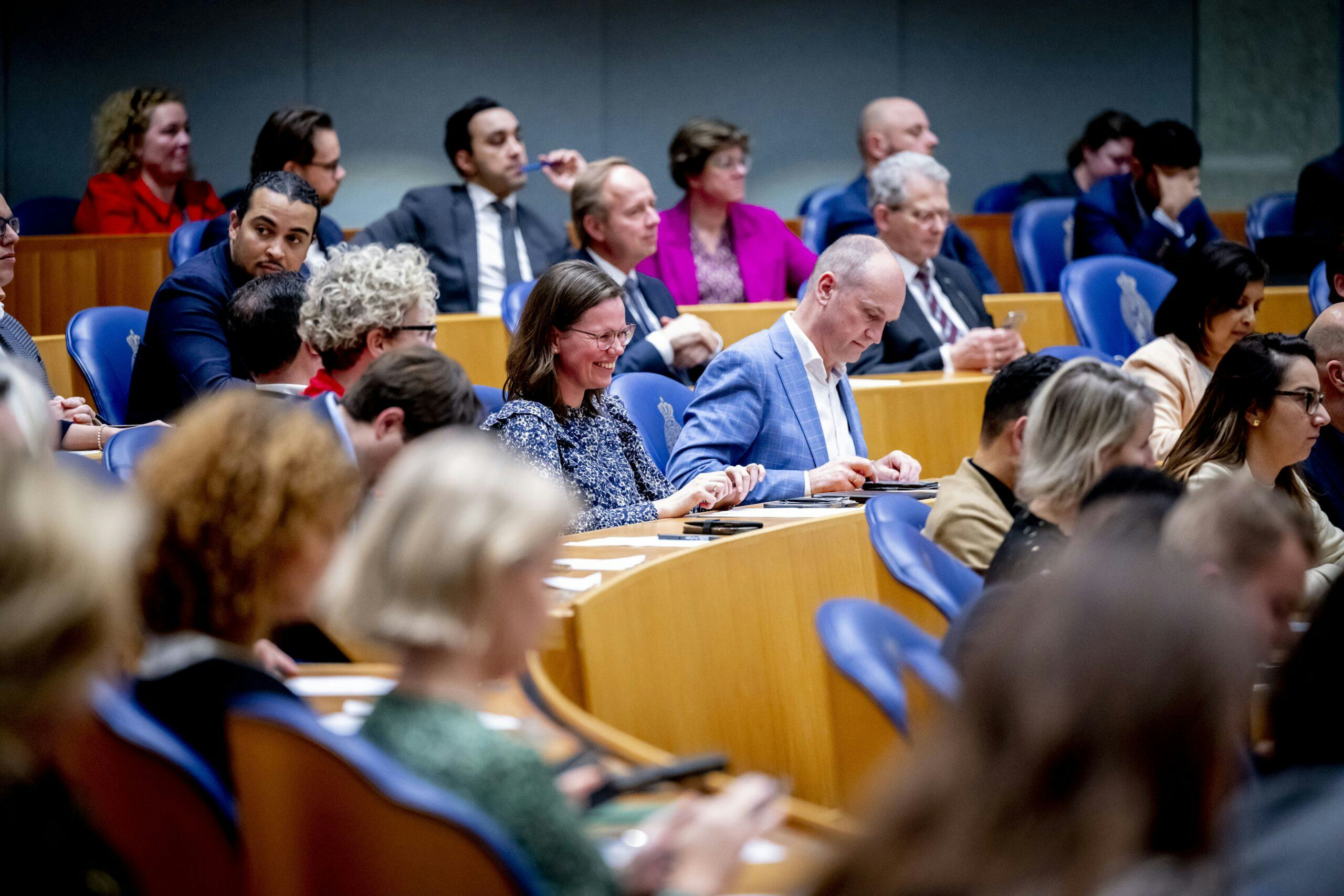 DEN HAAG - Leden van de Tweede Kamer stemmen over de pensioenwet. De wet toekomst pensioenen is al jaren een onderwerp van debat. ANP ROBIN UTRECHT