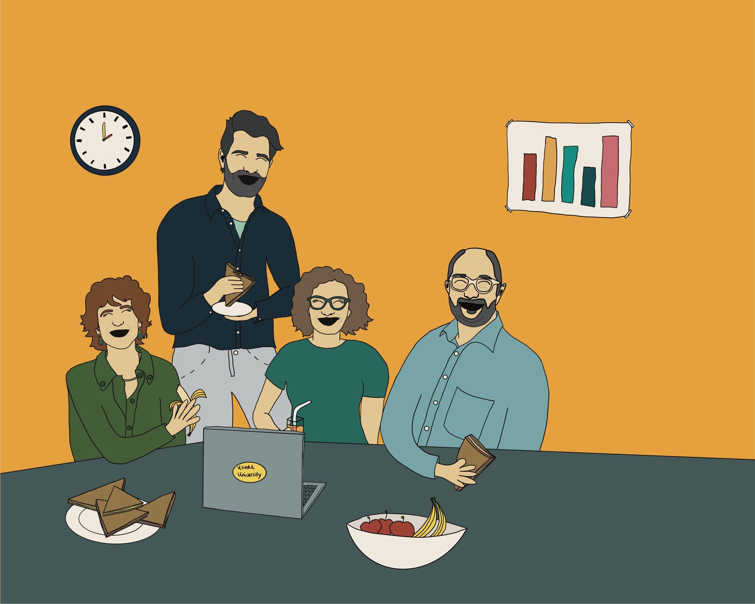 Kaftontwerp (Fleur van Noort) proefschrift Gezond op het werk van dr. Anne van der Put