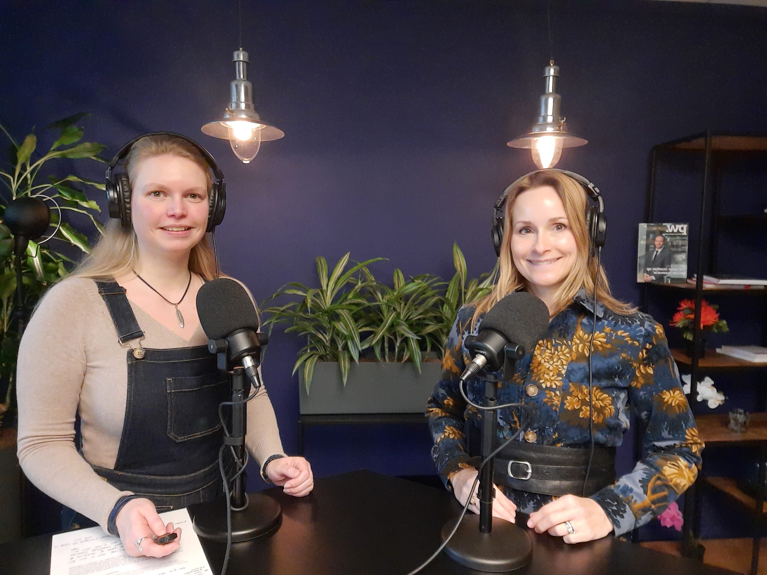 Podcastopname met Nicolette van den Hout en Cindy Schroeten