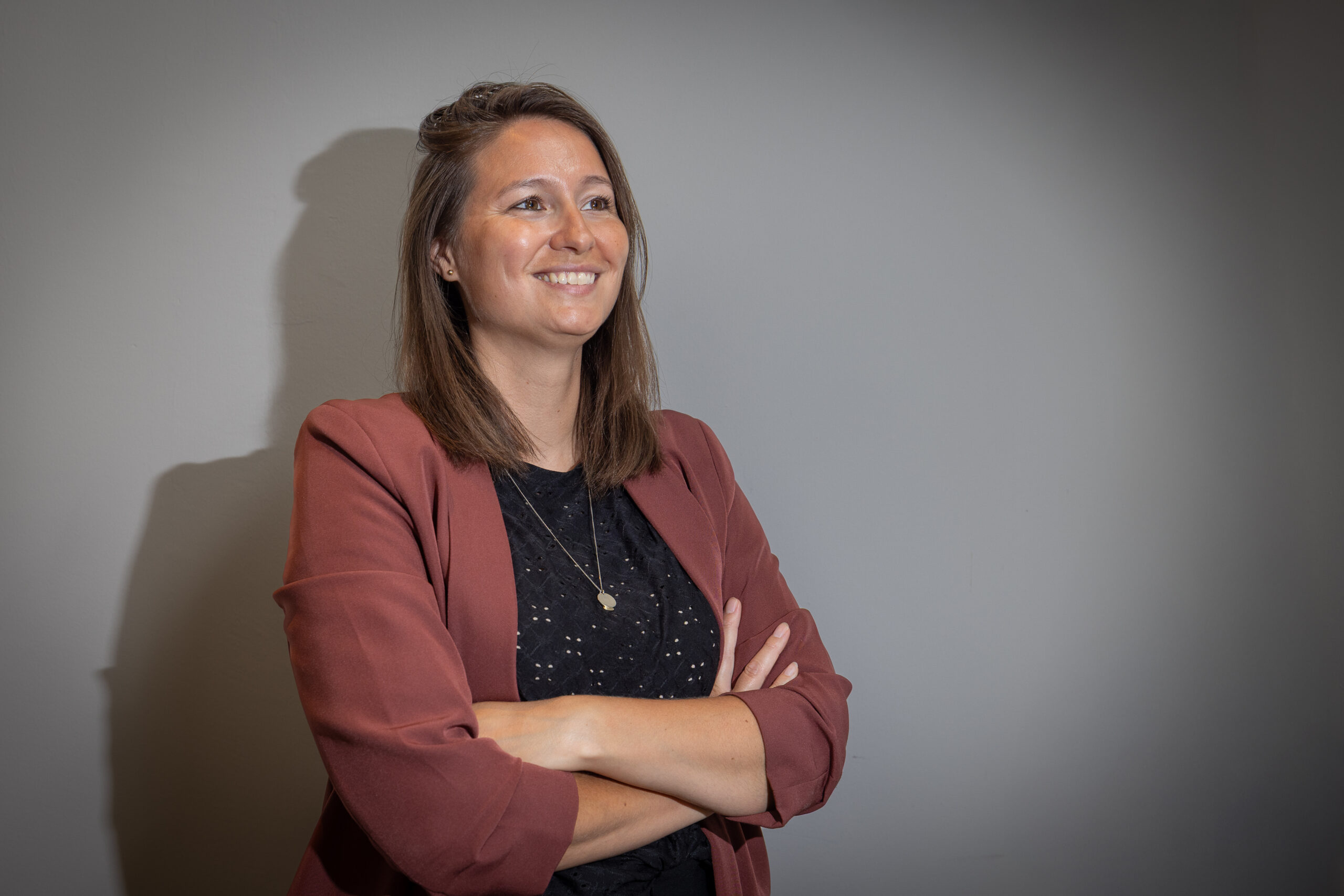 HR-Professional Marit Bakker (35) op het kantoor van HeadFirst in Breda