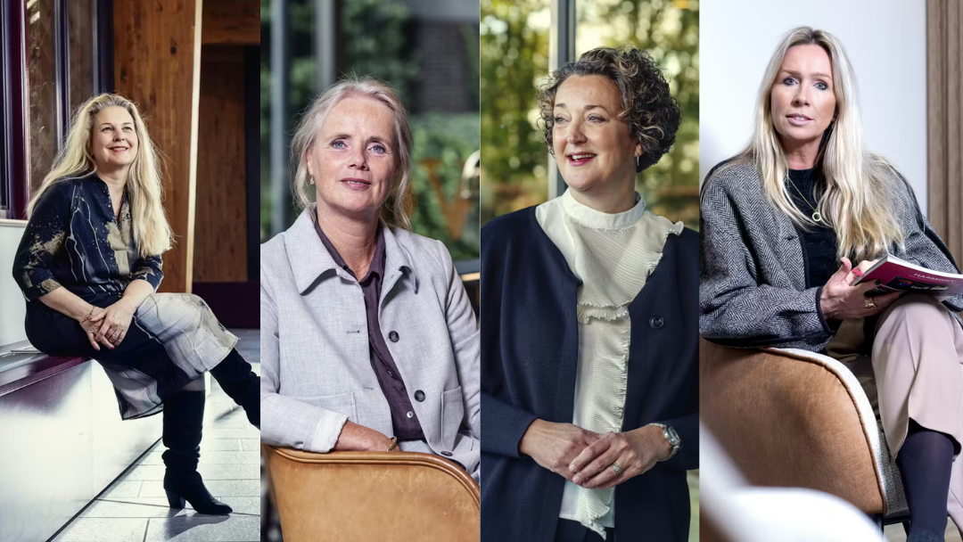 Van links naar rechts: Karina Koopman, Roos Fleuren, Agnes Jongkind en Irene Vernie. Foto's: Guido Benschop