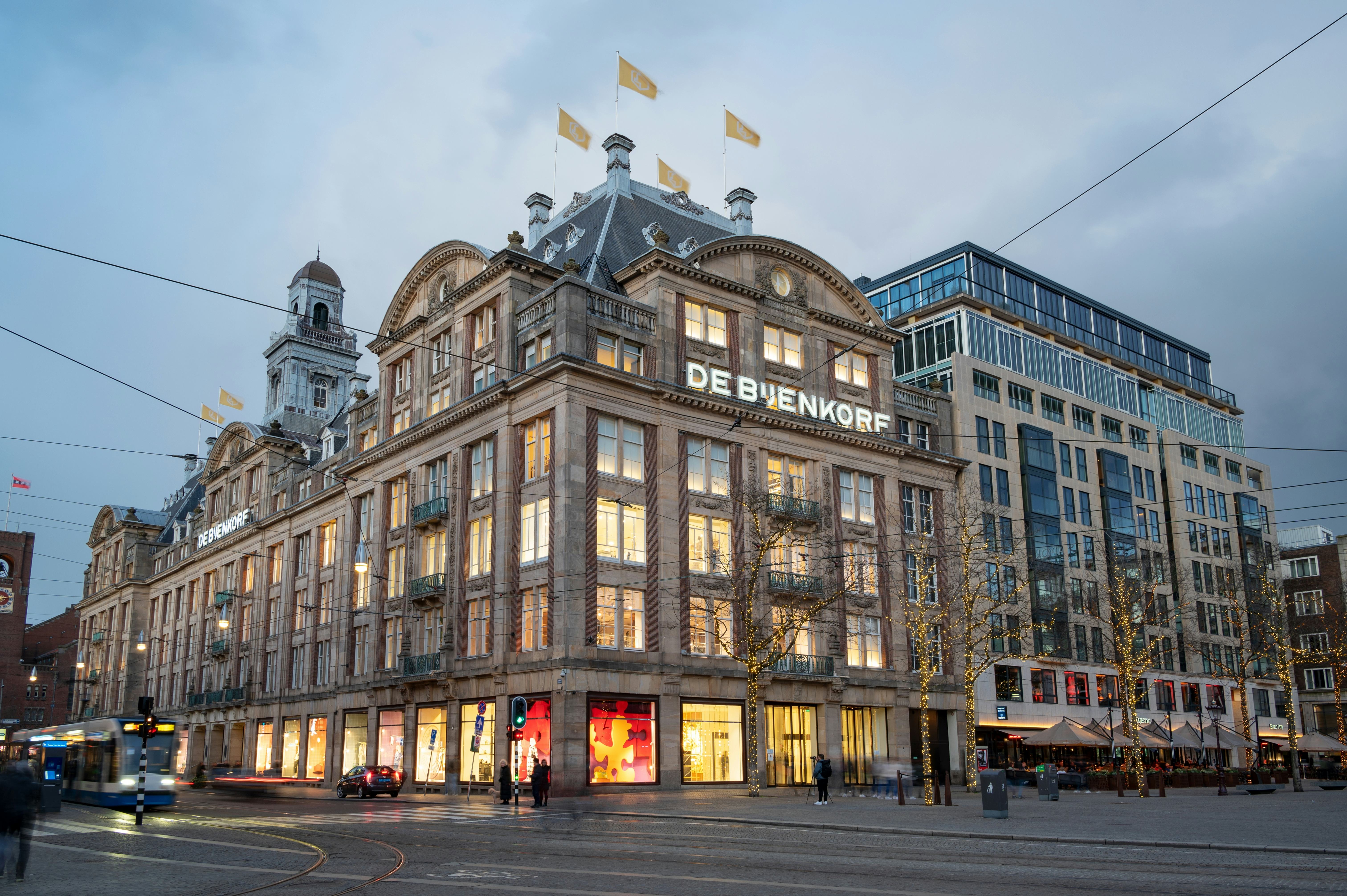 De vestiging van De Bijenkorf in Amsterdam. Copyright: Shutterstock