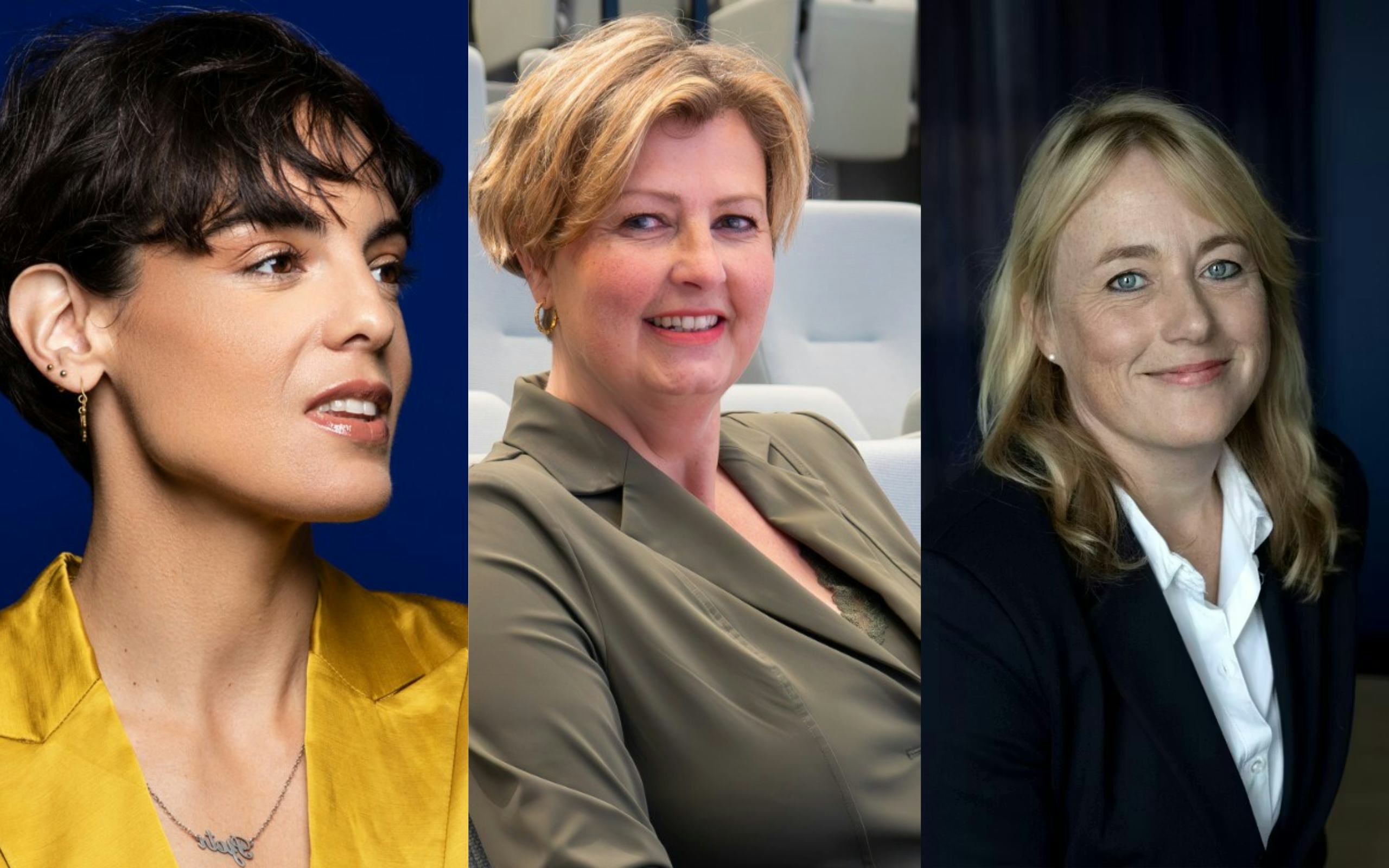 Van links naar rechts: Angela Messioui, Evelien Brouwers en Annet de Lange